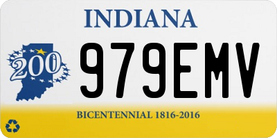 IN license plate 979EMV
