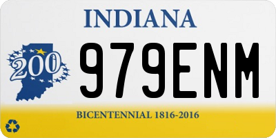 IN license plate 979ENM