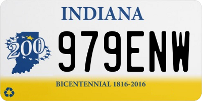 IN license plate 979ENW