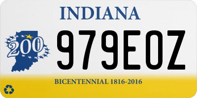 IN license plate 979EOZ