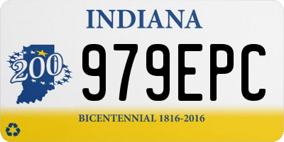 IN license plate 979EPC
