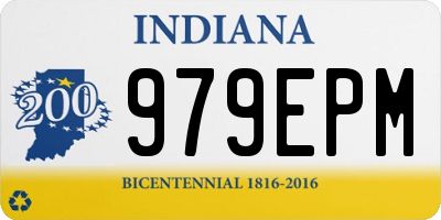IN license plate 979EPM