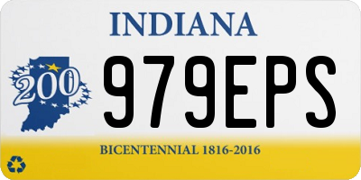 IN license plate 979EPS