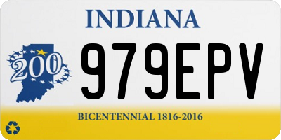 IN license plate 979EPV