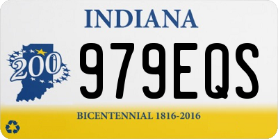 IN license plate 979EQS