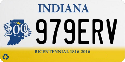 IN license plate 979ERV