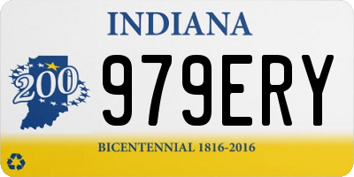 IN license plate 979ERY