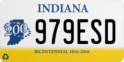 IN license plate 979ESD