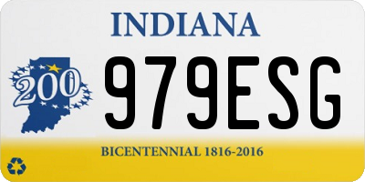 IN license plate 979ESG