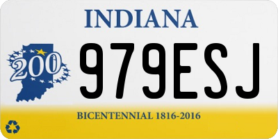 IN license plate 979ESJ