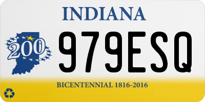IN license plate 979ESQ