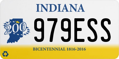 IN license plate 979ESS