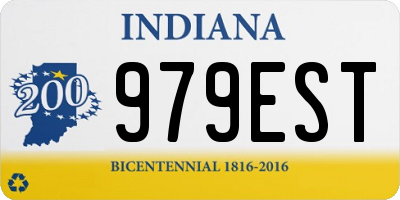 IN license plate 979EST