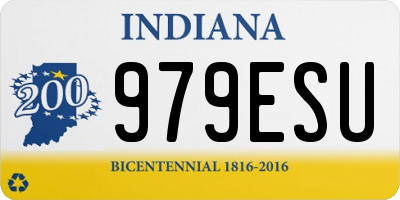 IN license plate 979ESU