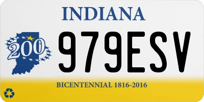 IN license plate 979ESV