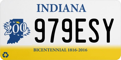 IN license plate 979ESY