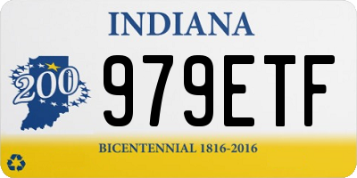 IN license plate 979ETF