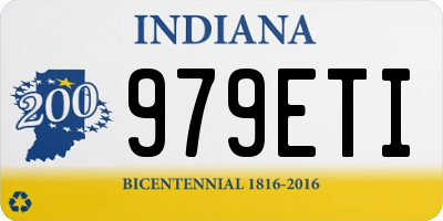 IN license plate 979ETI