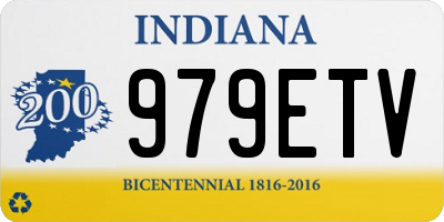 IN license plate 979ETV