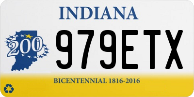 IN license plate 979ETX