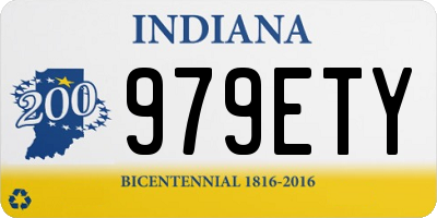 IN license plate 979ETY