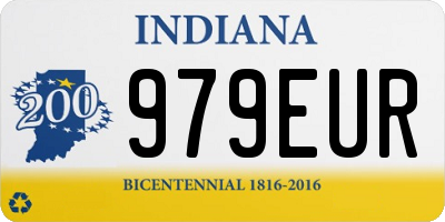 IN license plate 979EUR