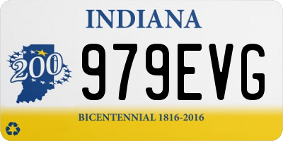IN license plate 979EVG