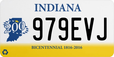 IN license plate 979EVJ