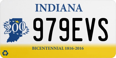 IN license plate 979EVS