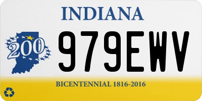 IN license plate 979EWV