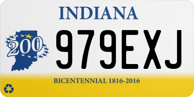 IN license plate 979EXJ