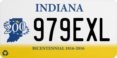 IN license plate 979EXL