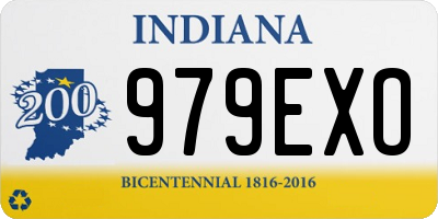 IN license plate 979EXO