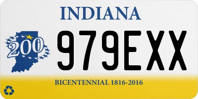 IN license plate 979EXX