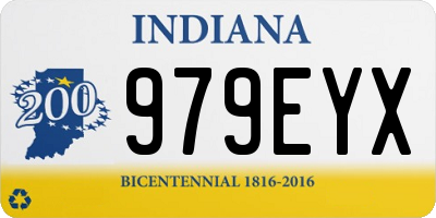 IN license plate 979EYX