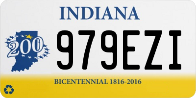 IN license plate 979EZI