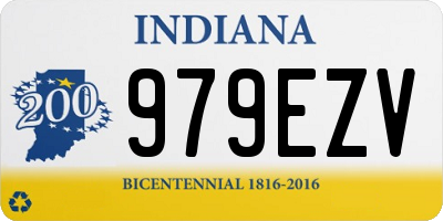 IN license plate 979EZV
