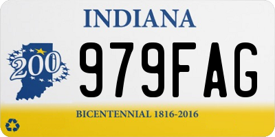 IN license plate 979FAG