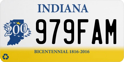 IN license plate 979FAM