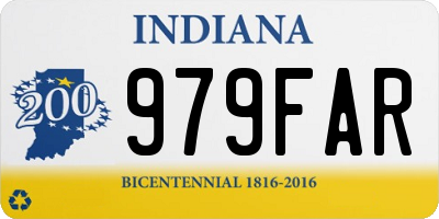 IN license plate 979FAR