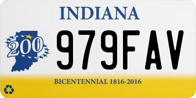 IN license plate 979FAV
