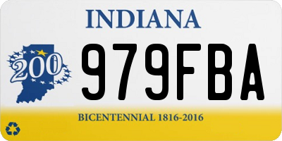 IN license plate 979FBA
