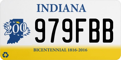 IN license plate 979FBB