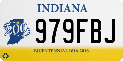IN license plate 979FBJ