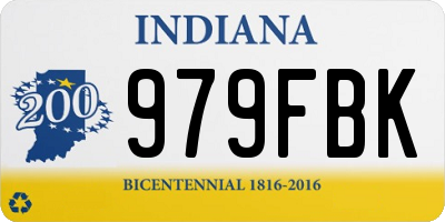IN license plate 979FBK