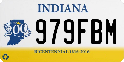 IN license plate 979FBM