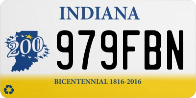 IN license plate 979FBN