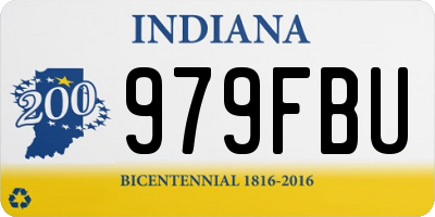 IN license plate 979FBU
