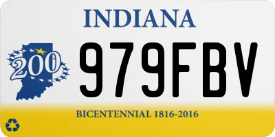 IN license plate 979FBV