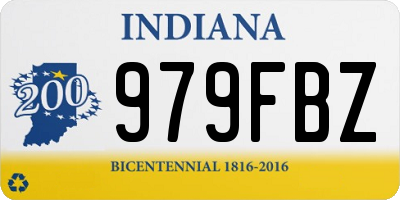 IN license plate 979FBZ